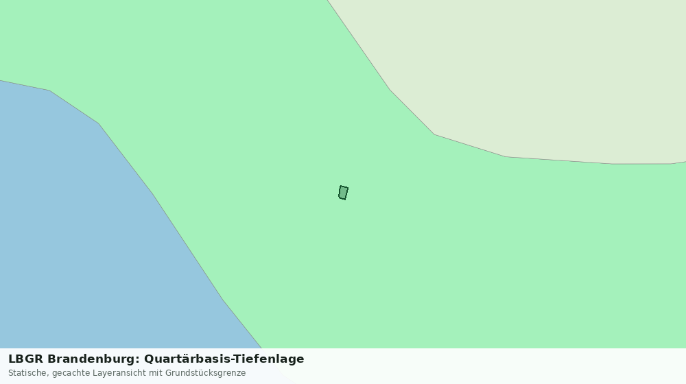 Statische Kartenansicht: LBGR Brandenburg: Quartärbasis-Tiefenlage