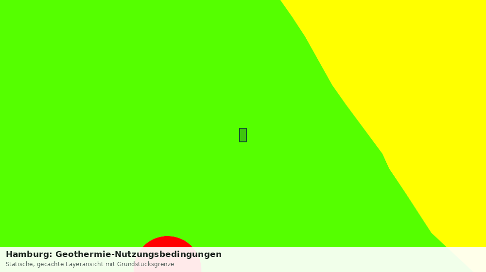 Statische Kartenansicht: Hamburg: Geothermie-Nutzungsbedingungen