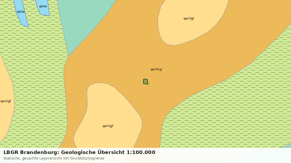 Statische Kartenansicht: LBGR Brandenburg: Geologische Übersicht 1:100.000