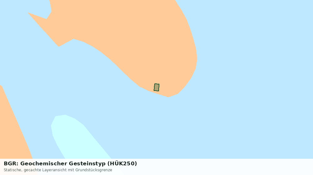 Statische Kartenansicht: BGR: Geochemischer Gesteinstyp (HÜK250)