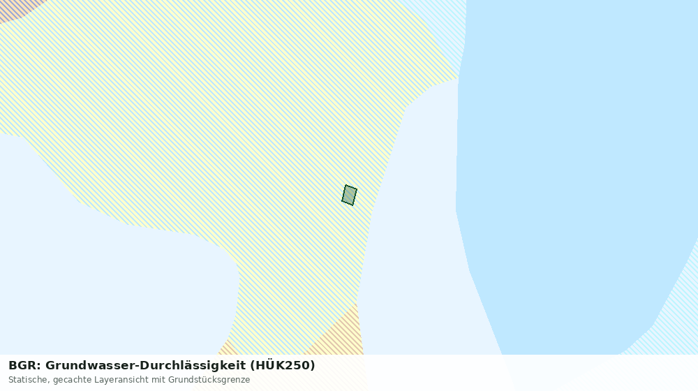 Statische Kartenansicht: BGR: Grundwasser-Durchlässigkeit (HÜK250)