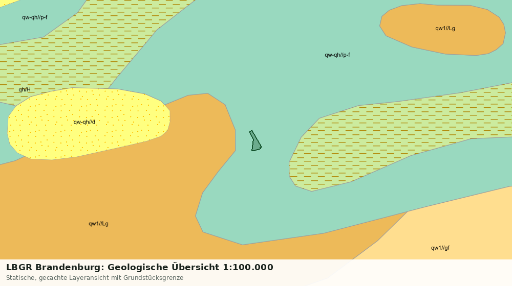 Statische Kartenansicht: LBGR Brandenburg: Geologische Übersicht 1:100.000
