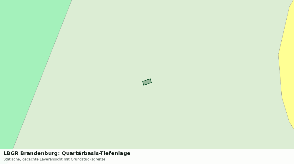 Statische Kartenansicht: LBGR Brandenburg: Quartärbasis-Tiefenlage