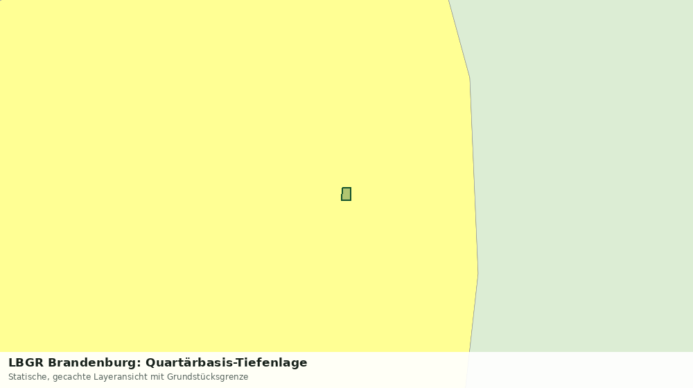 Statische Kartenansicht: LBGR Brandenburg: Quartärbasis-Tiefenlage