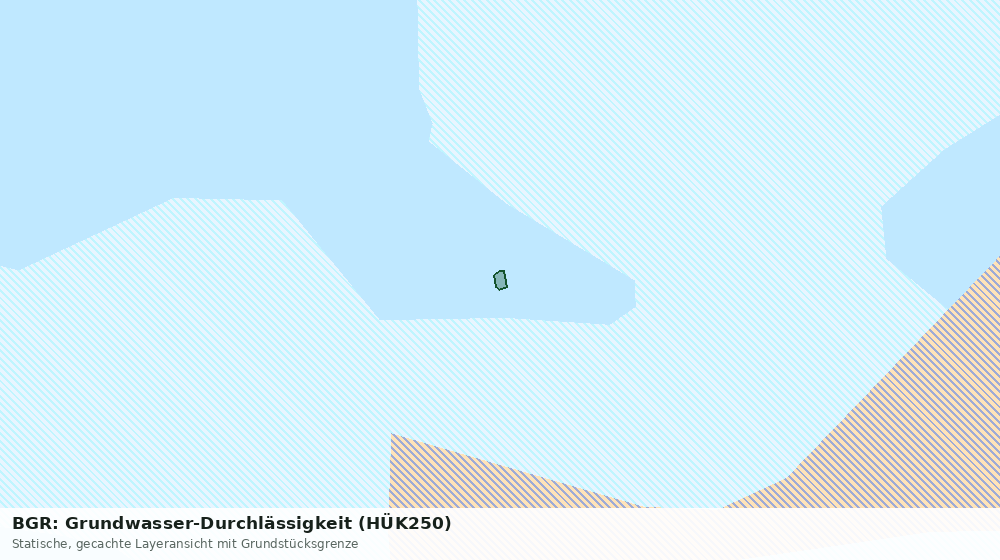 Statische Kartenansicht: BGR: Grundwasser-Durchlässigkeit (HÜK250)