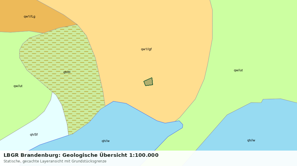 Statische Kartenansicht: LBGR Brandenburg: Geologische Übersicht 1:100.000