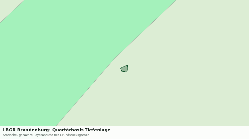 Statische Kartenansicht: LBGR Brandenburg: Quartärbasis-Tiefenlage