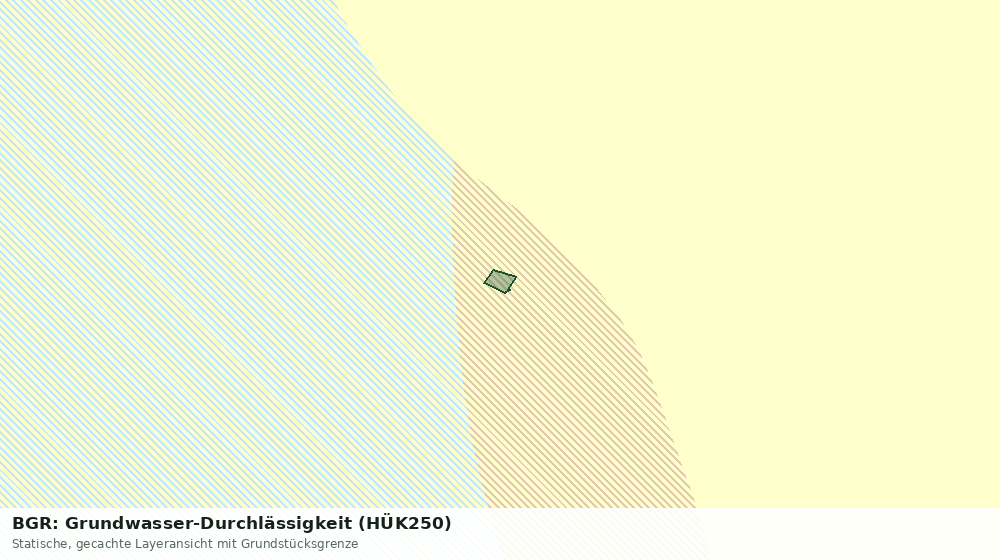 Statische Kartenansicht: BGR: Grundwasser-Durchlässigkeit (HÜK250)