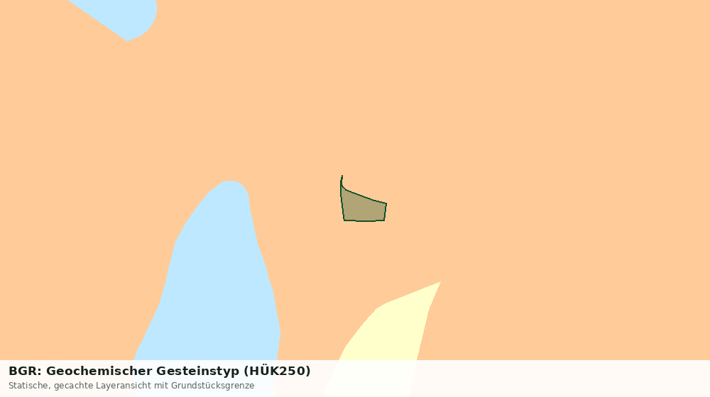 Statische Kartenansicht: BGR: Geochemischer Gesteinstyp (HÜK250)