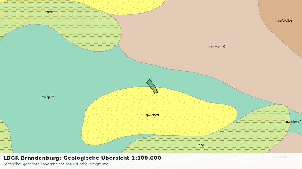 Statische Kartenansicht: LBGR Brandenburg: Geologische Übersicht 1:100.000