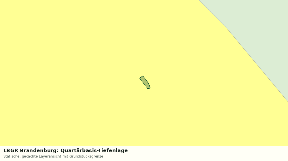 Statische Kartenansicht: LBGR Brandenburg: Quartärbasis-Tiefenlage
