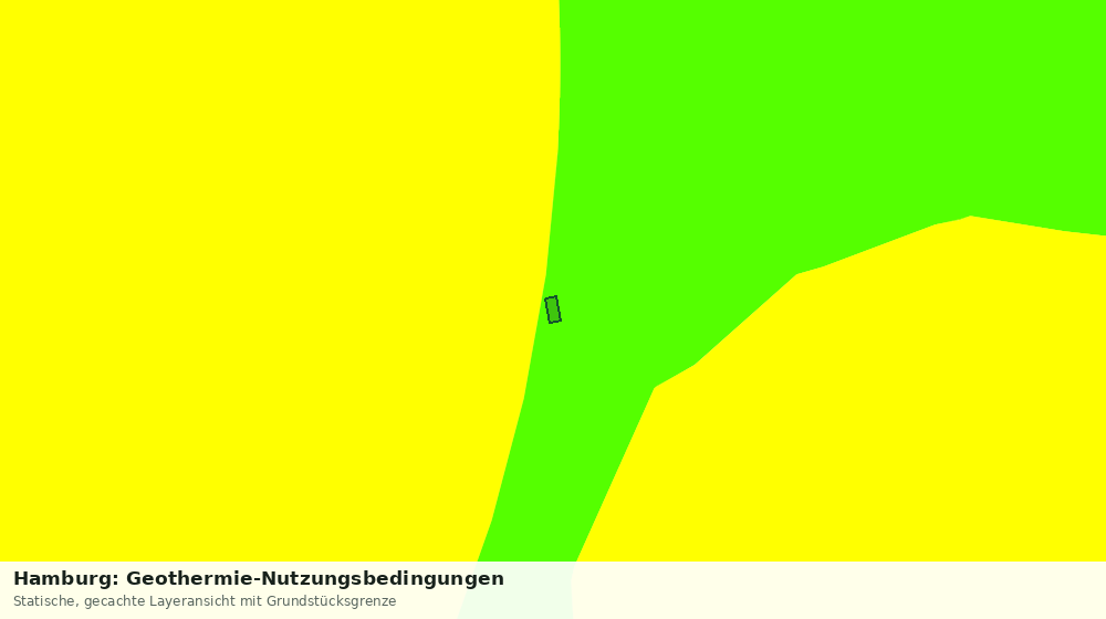 Statische Kartenansicht: Hamburg: Geothermie-Nutzungsbedingungen