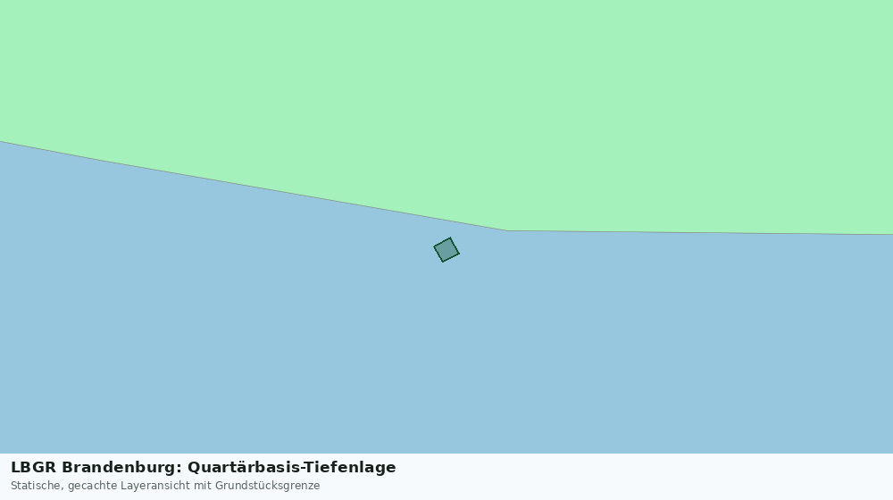 Statische Kartenansicht: LBGR Brandenburg: Quartärbasis-Tiefenlage