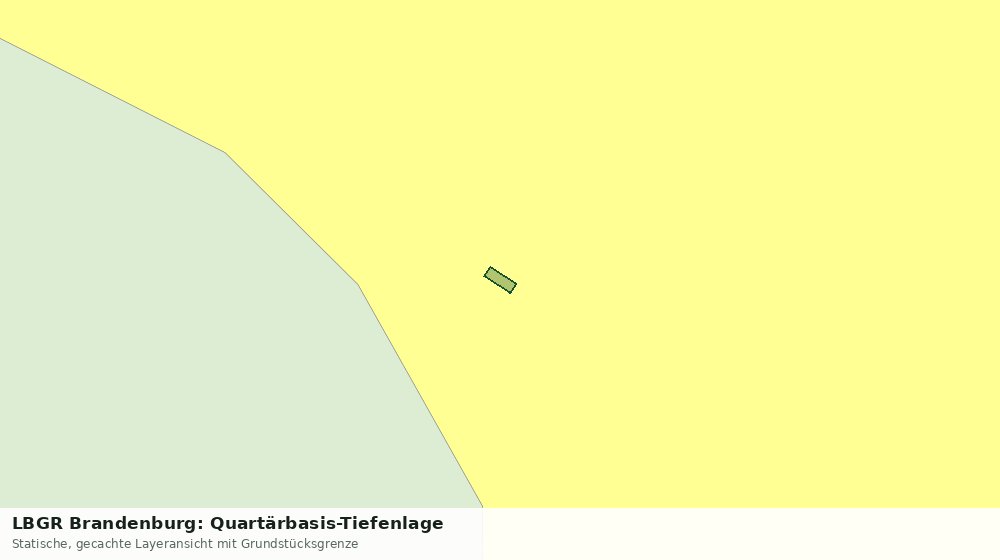 Statische Kartenansicht: LBGR Brandenburg: Quartärbasis-Tiefenlage
