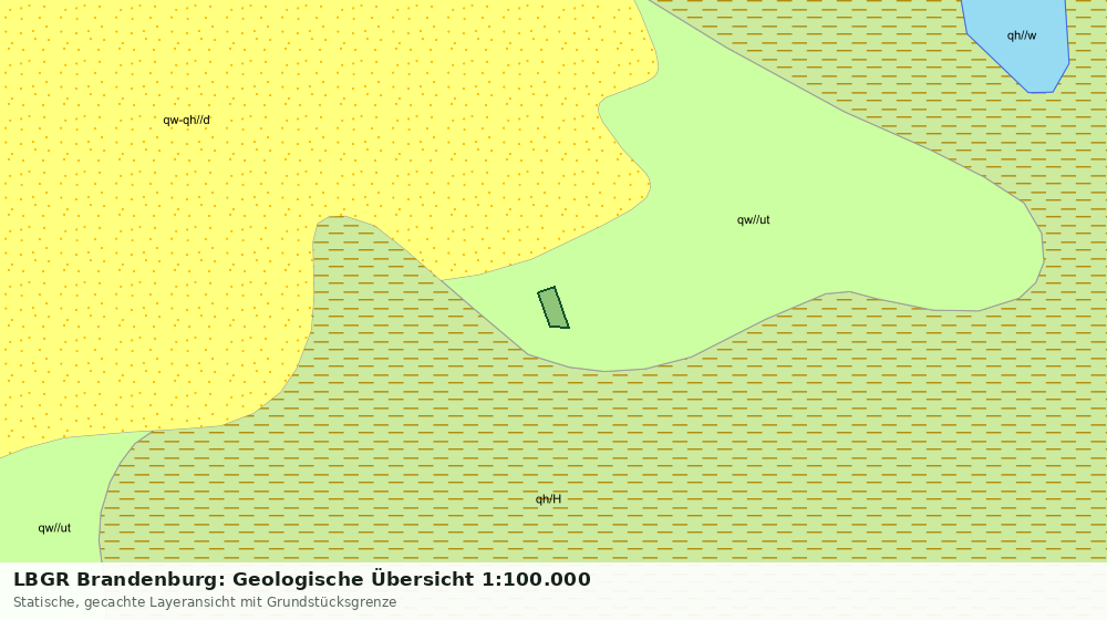Statische Kartenansicht: LBGR Brandenburg: Geologische Übersicht 1:100.000