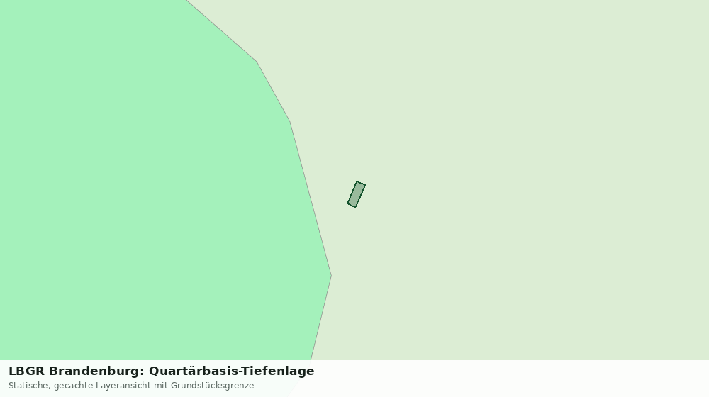 Statische Kartenansicht: LBGR Brandenburg: Quartärbasis-Tiefenlage