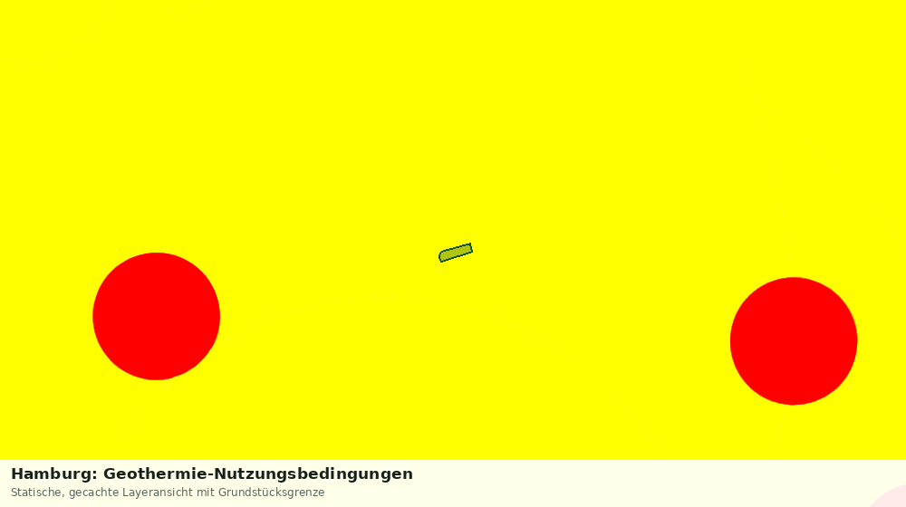 Statische Kartenansicht: Hamburg: Geothermie-Nutzungsbedingungen