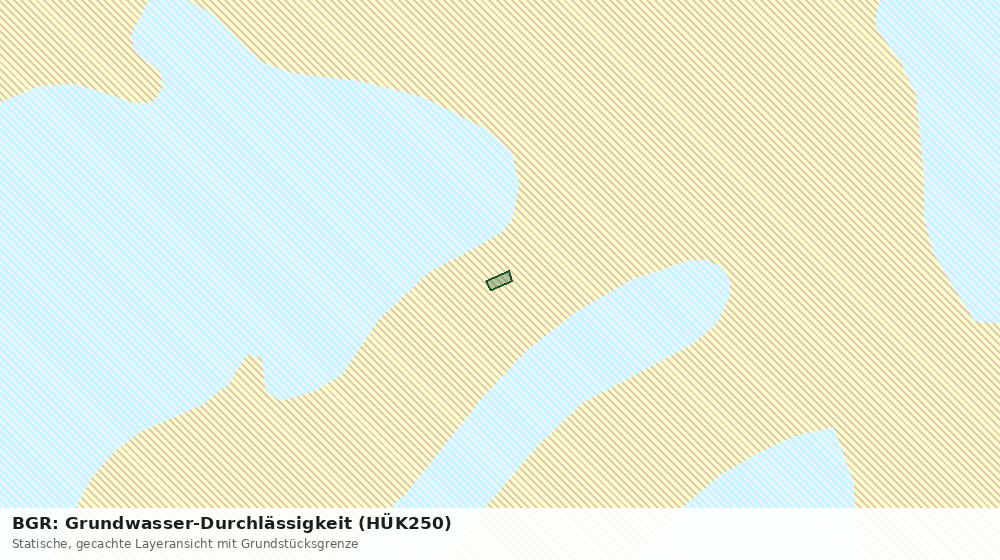 Statische Kartenansicht: BGR: Grundwasser-Durchlässigkeit (HÜK250)