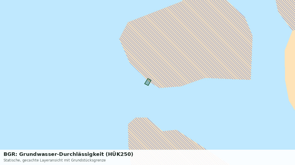 Statische Kartenansicht: BGR: Grundwasser-Durchlässigkeit (HÜK250)
