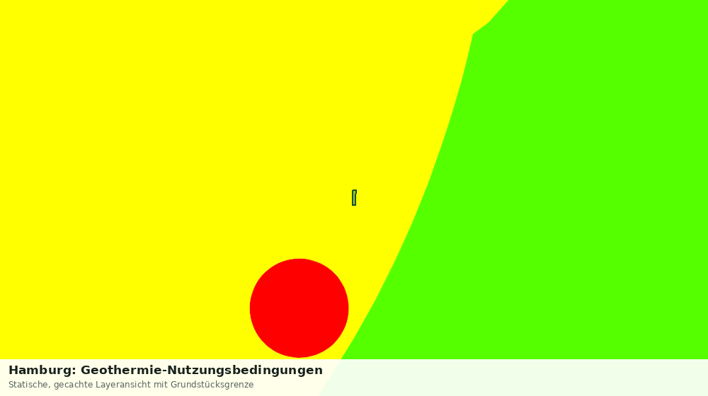 Statische Kartenansicht: Hamburg: Geothermie-Nutzungsbedingungen