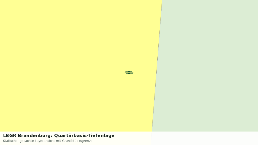 Statische Kartenansicht: LBGR Brandenburg: Quartärbasis-Tiefenlage