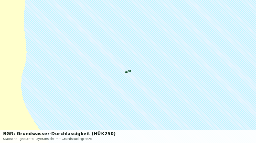 Statische Kartenansicht: BGR: Grundwasser-Durchlässigkeit (HÜK250)