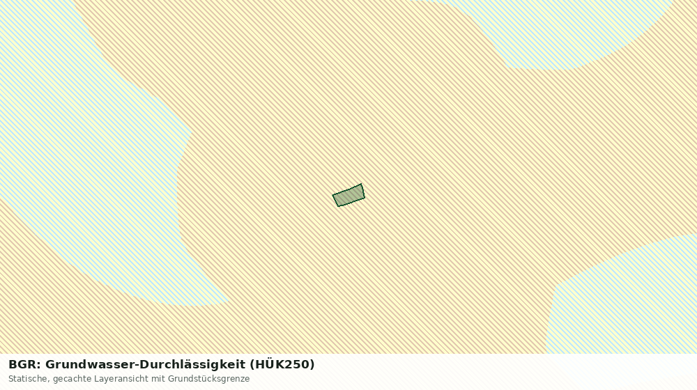 Statische Kartenansicht: BGR: Grundwasser-Durchlässigkeit (HÜK250)