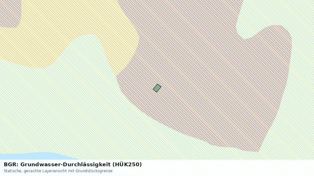 Statische Kartenansicht: BGR: Grundwasser-Durchlässigkeit (HÜK250)
