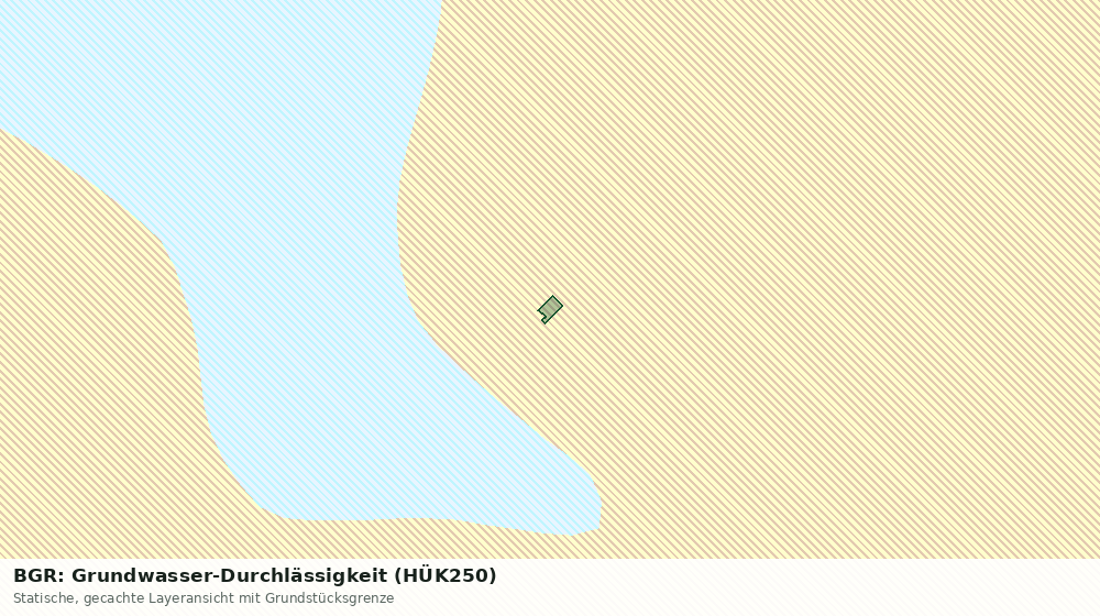 Statische Kartenansicht: BGR: Grundwasser-Durchlässigkeit (HÜK250)