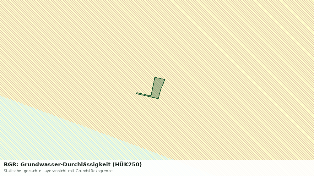 Statische Kartenansicht: BGR: Grundwasser-Durchlässigkeit (HÜK250)
