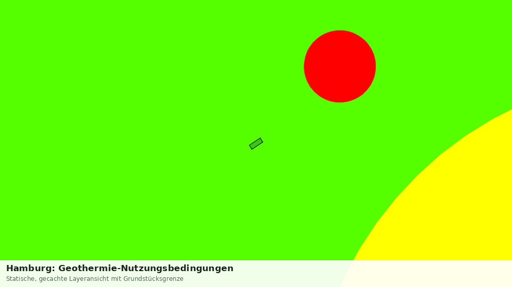 Statische Kartenansicht: Hamburg: Geothermie-Nutzungsbedingungen