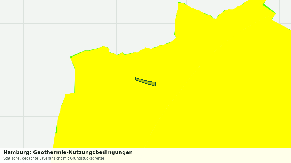 Statische Kartenansicht: Hamburg: Geothermie-Nutzungsbedingungen