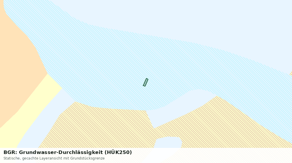 Statische Kartenansicht: BGR: Grundwasser-Durchlässigkeit (HÜK250)