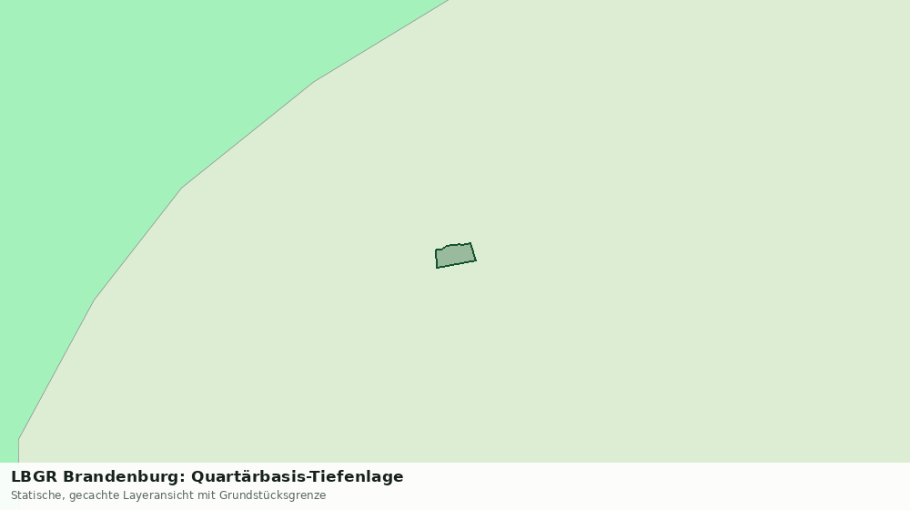 Statische Kartenansicht: LBGR Brandenburg: Quartärbasis-Tiefenlage