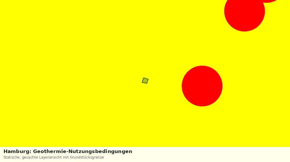 Statische Kartenansicht: Hamburg: Geothermie-Nutzungsbedingungen