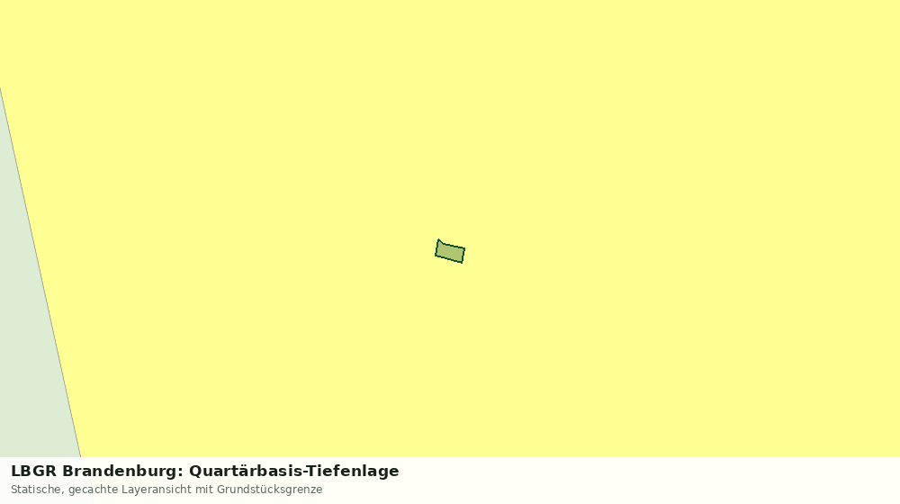 Statische Kartenansicht: LBGR Brandenburg: Quartärbasis-Tiefenlage