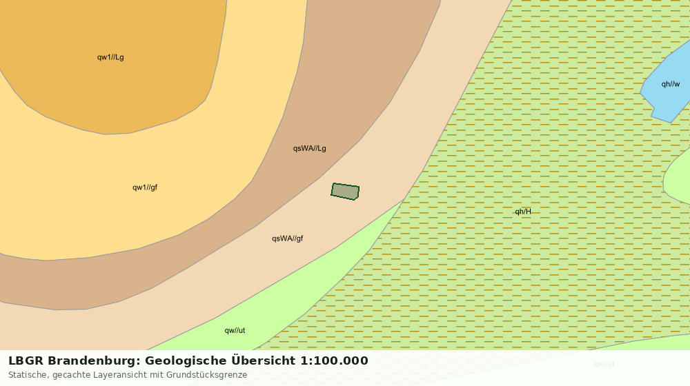 Statische Kartenansicht: LBGR Brandenburg: Geologische Übersicht 1:100.000