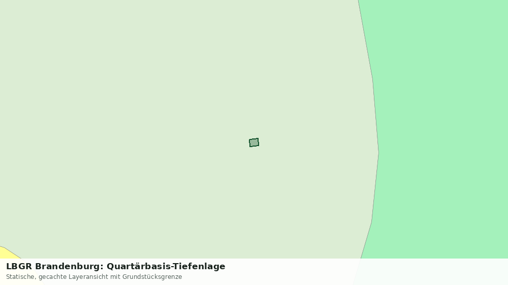 Statische Kartenansicht: LBGR Brandenburg: Quartärbasis-Tiefenlage