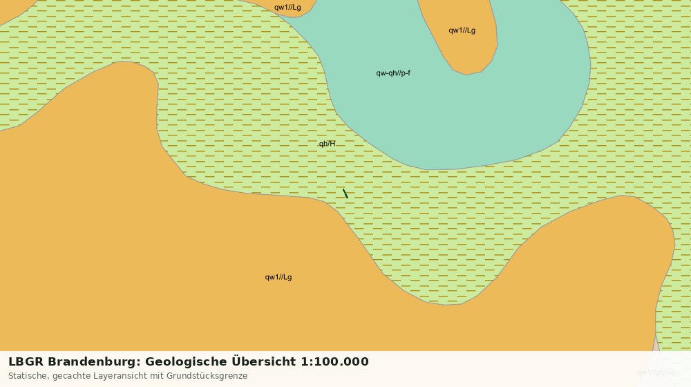 Statische Kartenansicht: LBGR Brandenburg: Geologische Übersicht 1:100.000