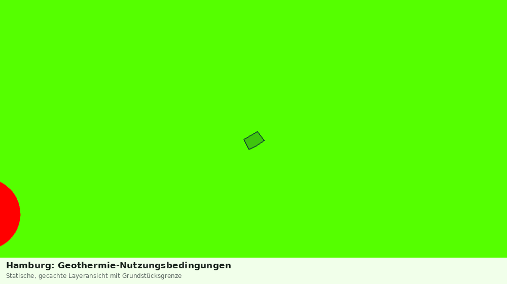 Statische Kartenansicht: Hamburg: Geothermie-Nutzungsbedingungen