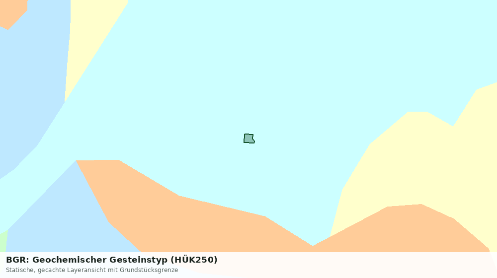 Statische Kartenansicht: BGR: Geochemischer Gesteinstyp (HÜK250)