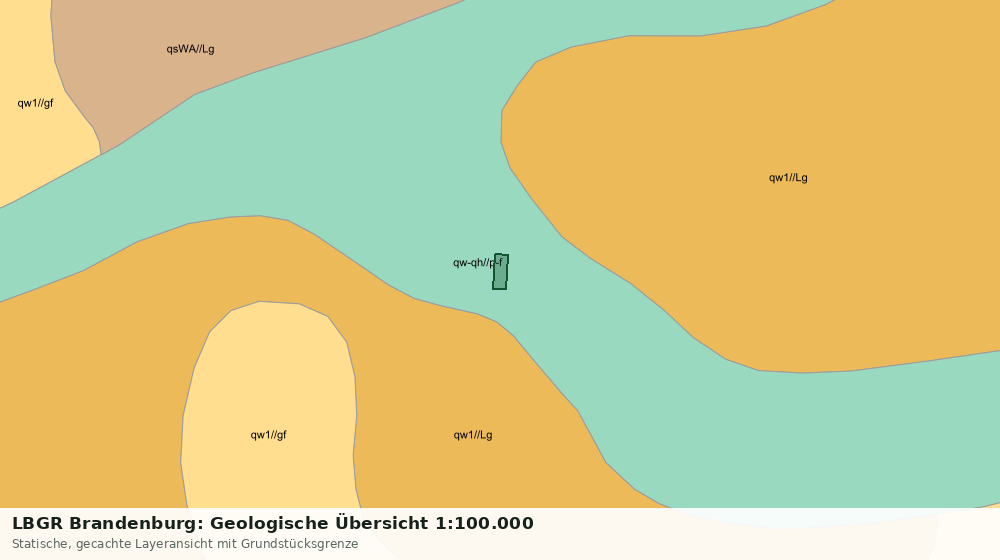 Statische Kartenansicht: LBGR Brandenburg: Geologische Übersicht 1:100.000