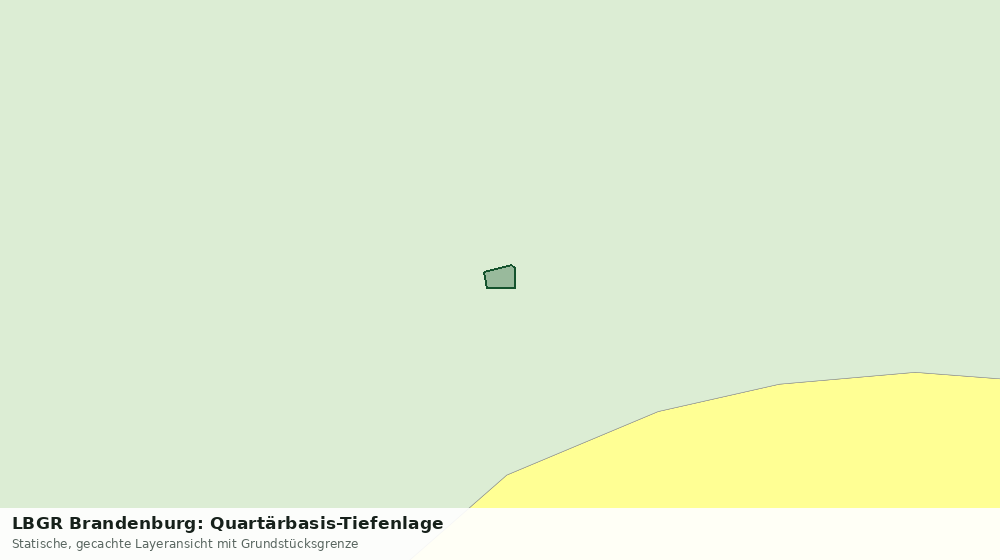 Statische Kartenansicht: LBGR Brandenburg: Quartärbasis-Tiefenlage