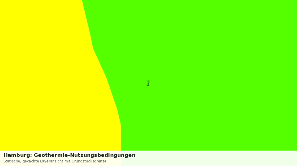 Statische Kartenansicht: Hamburg: Geothermie-Nutzungsbedingungen