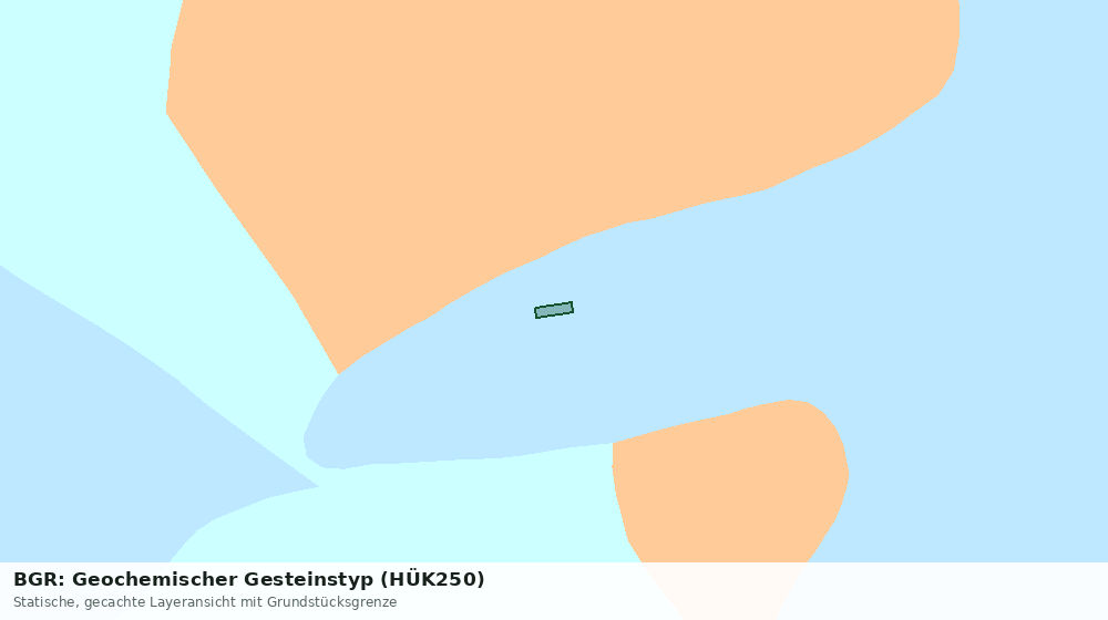 Statische Kartenansicht: BGR: Geochemischer Gesteinstyp (HÜK250)