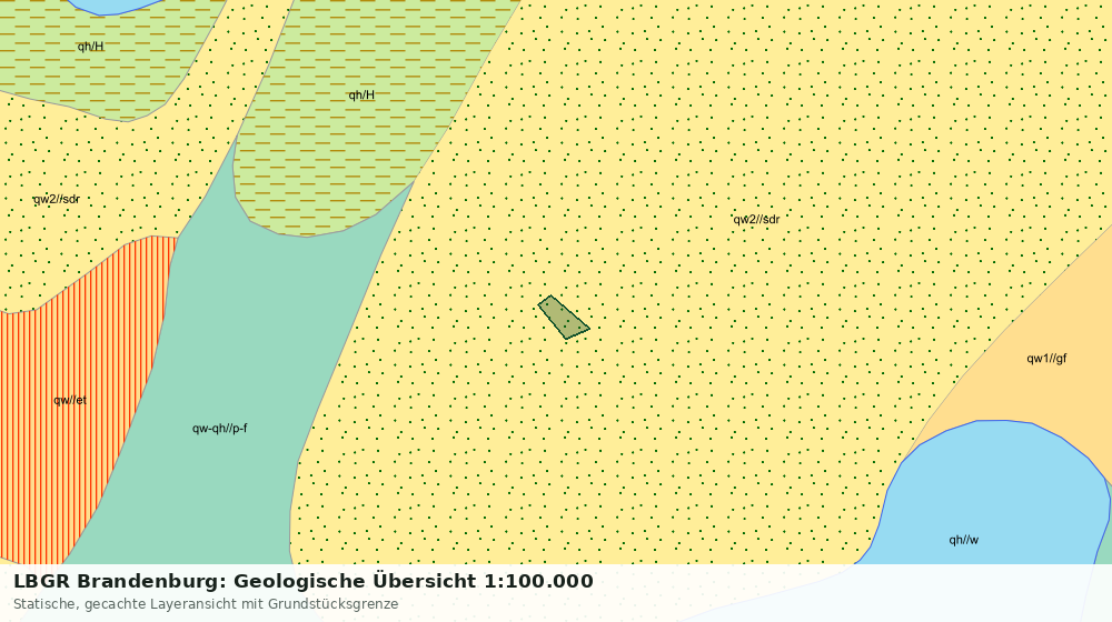 Statische Kartenansicht: LBGR Brandenburg: Geologische Übersicht 1:100.000