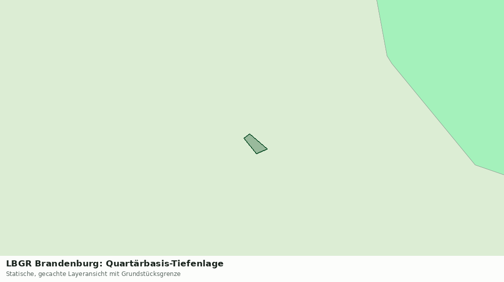Statische Kartenansicht: LBGR Brandenburg: Quartärbasis-Tiefenlage