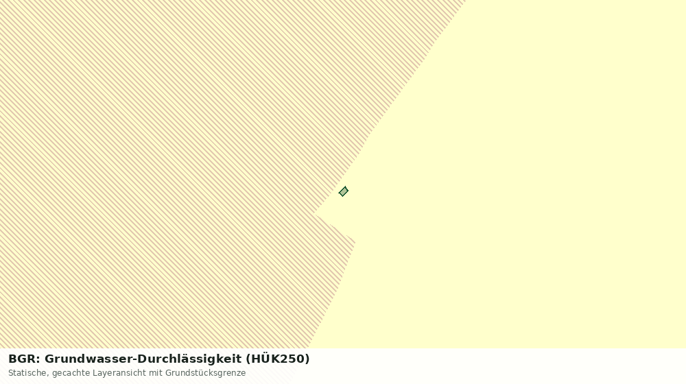 Statische Kartenansicht: BGR: Grundwasser-Durchlässigkeit (HÜK250)