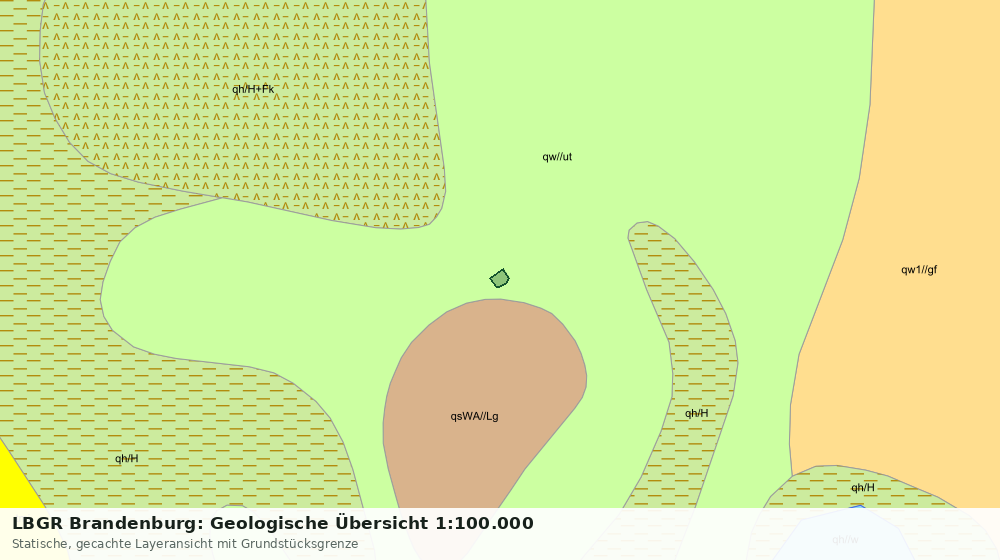 Statische Kartenansicht: LBGR Brandenburg: Geologische Übersicht 1:100.000