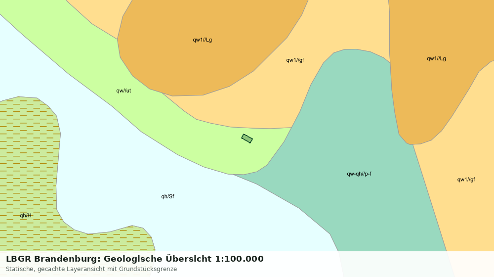Statische Kartenansicht: LBGR Brandenburg: Geologische Übersicht 1:100.000